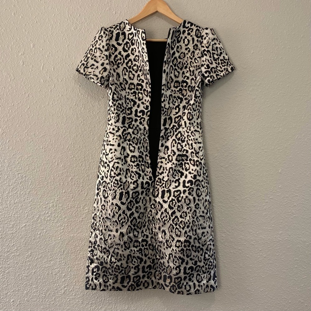 Rachel Parcell Metallic Leopard Print Puff Sleeve Dress - Picture 7 of 13